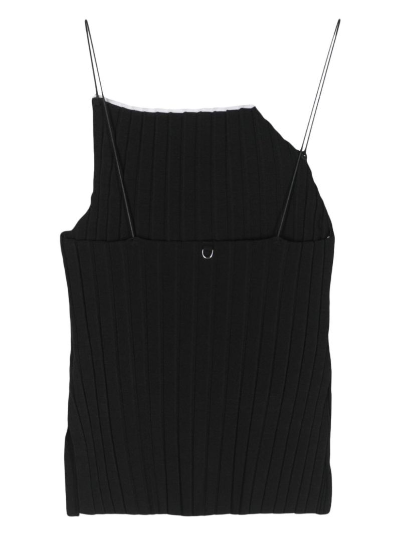 Black Le Haute Ribbed-knit Top