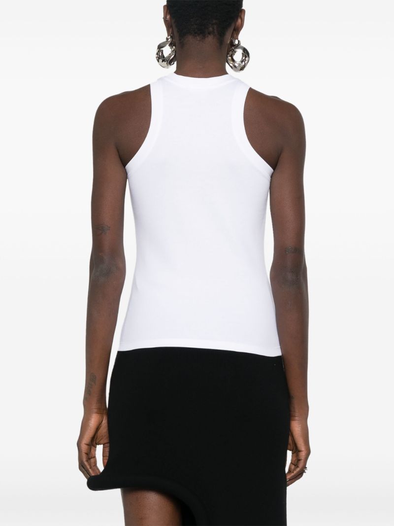 White Pb Logo Tank Top