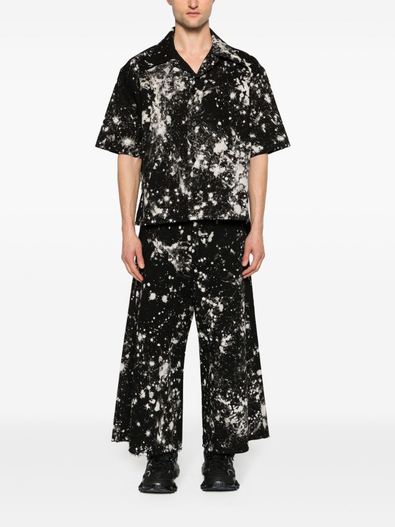 Black Bleached Cotton Shirt