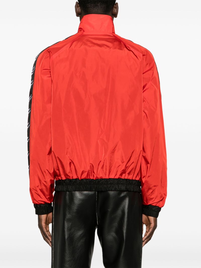 Red L-d Colour-block Windbreaker
