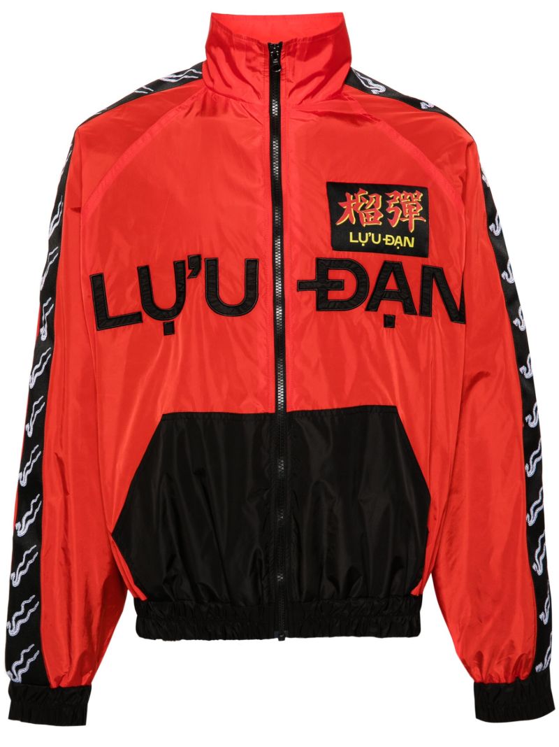 Red L-d Colour-block Windbreaker