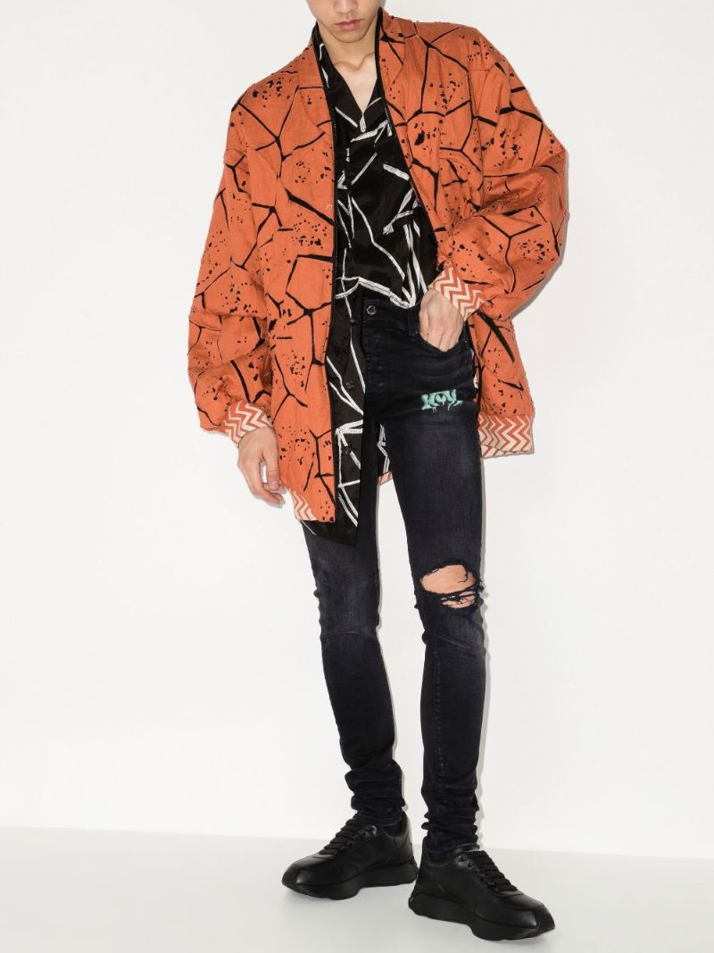 Watercolour Skinny Jeans