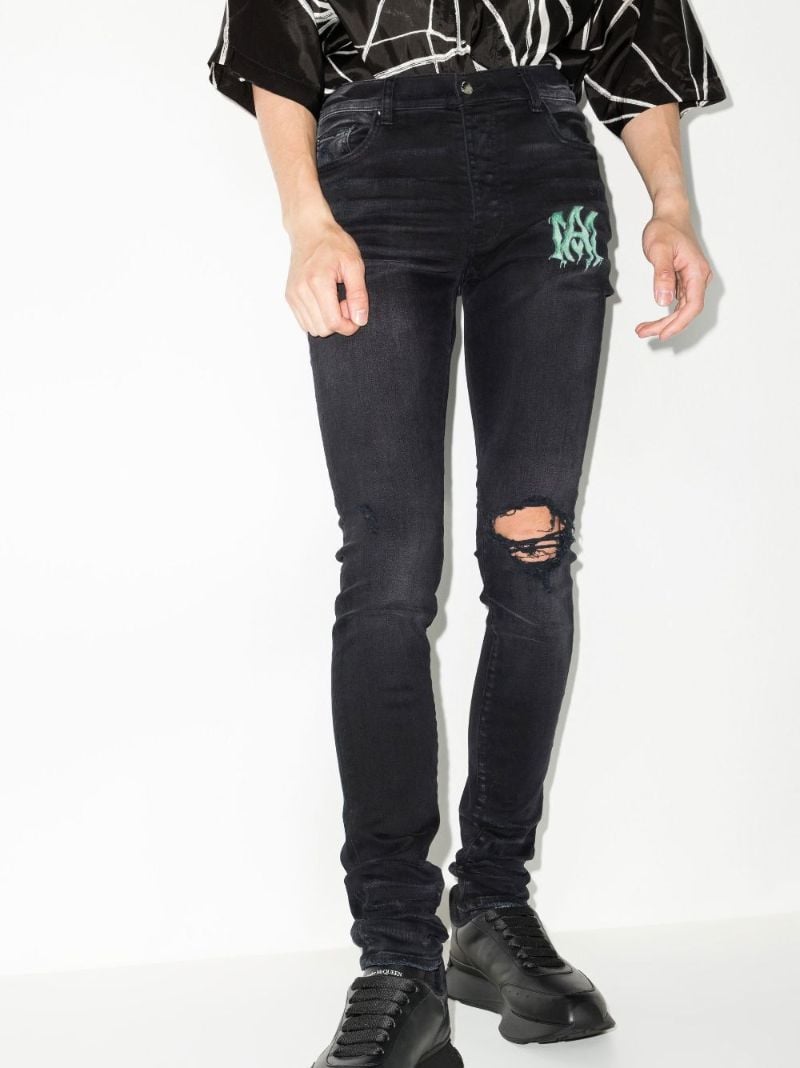 Watercolour Skinny Jeans
