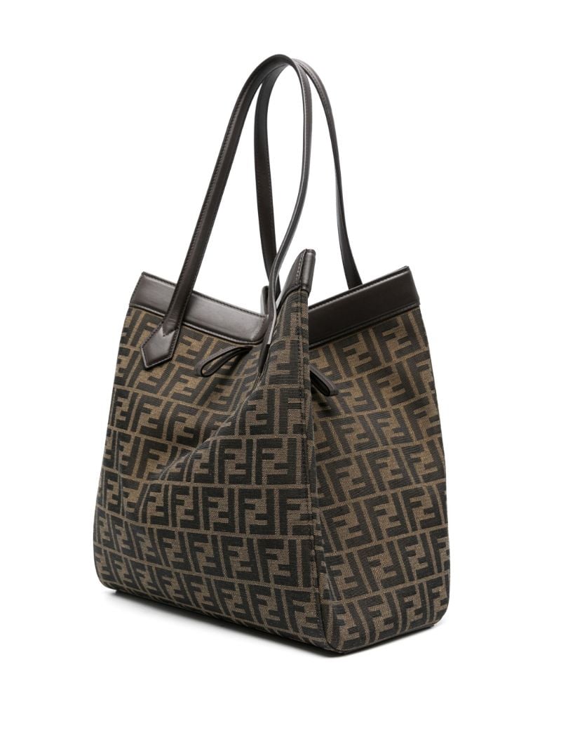 Brown Large Origami Leather Tote Bag