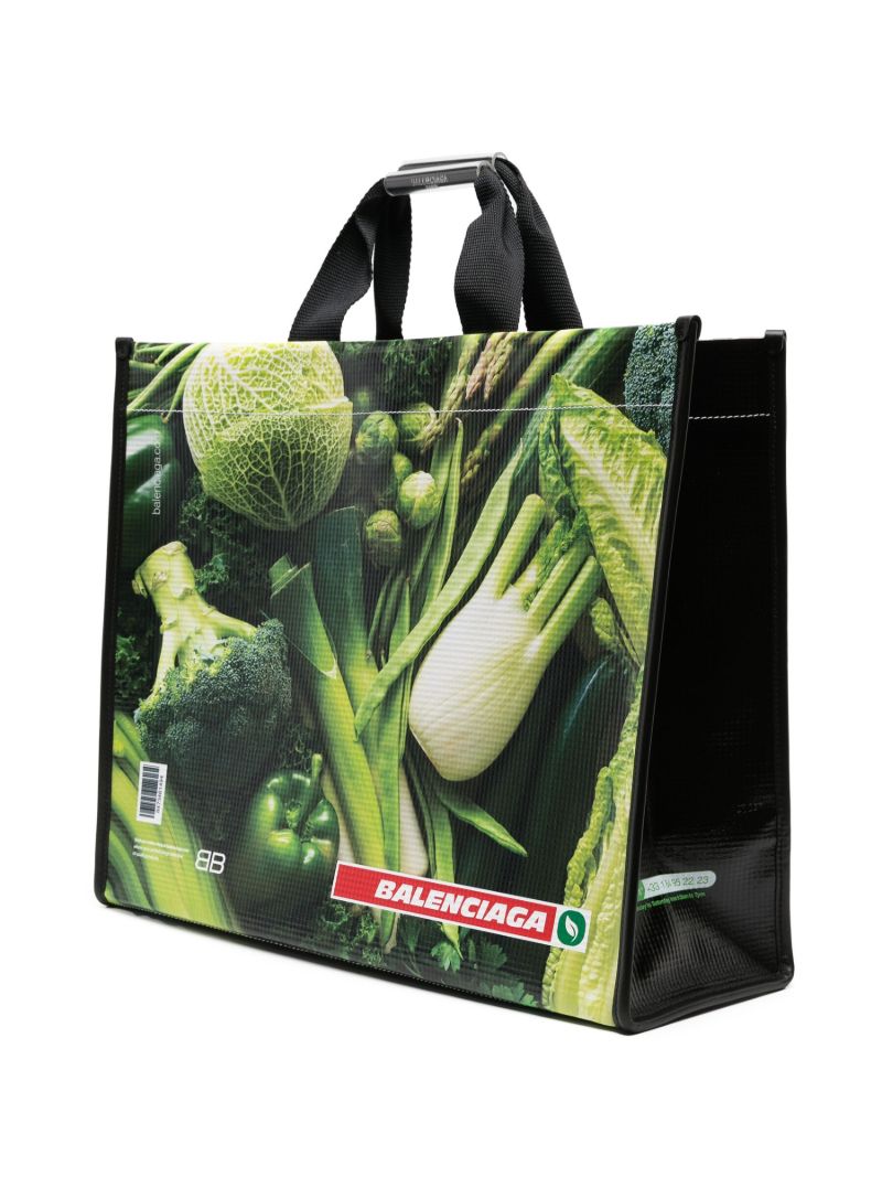 Multicolour Strawberry Print Two-way Tote Bag