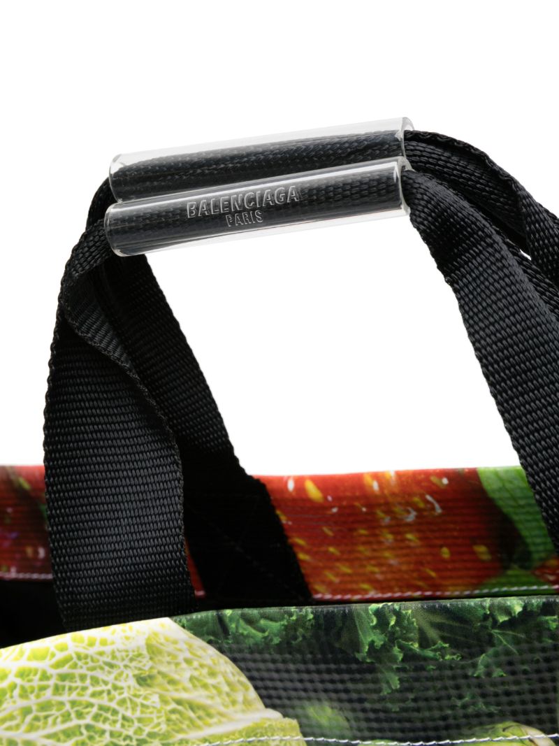 Multicolour Strawberry Print Two-way Tote Bag