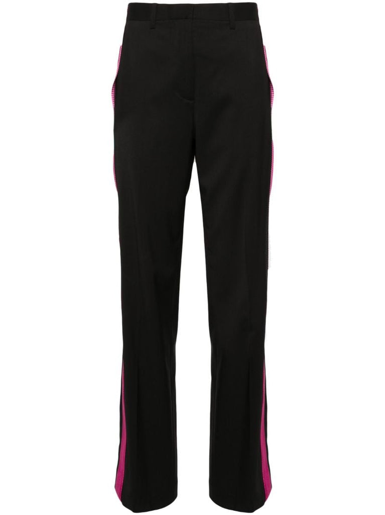 Black Seatbelt Tailored Trousers
