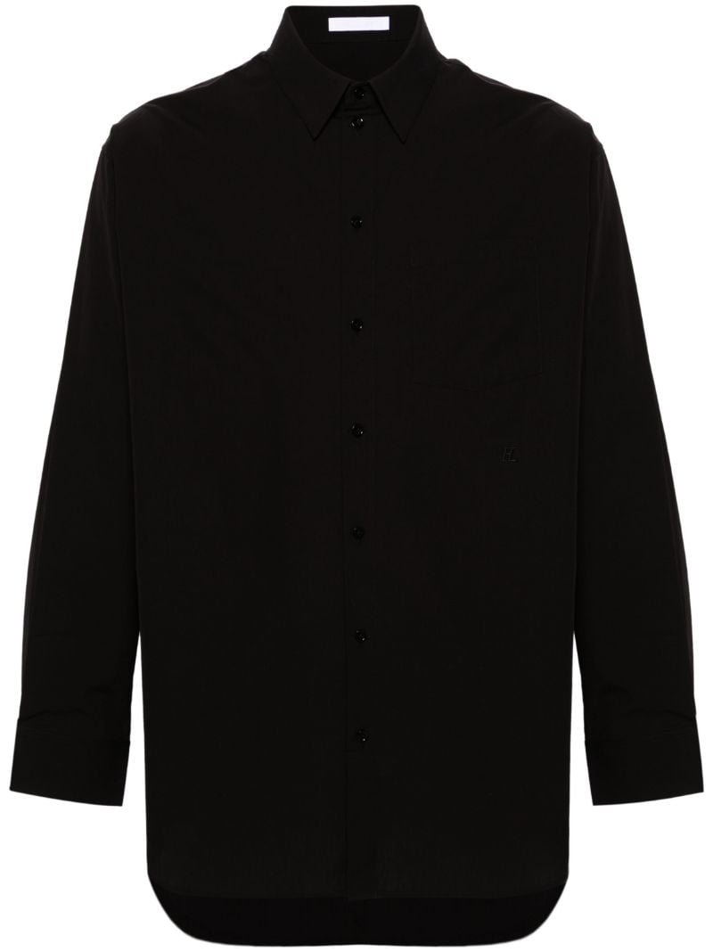 Black Long-sleeve Cotton Shirt