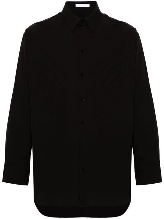 Black Long-sleeve Cotton Shirt