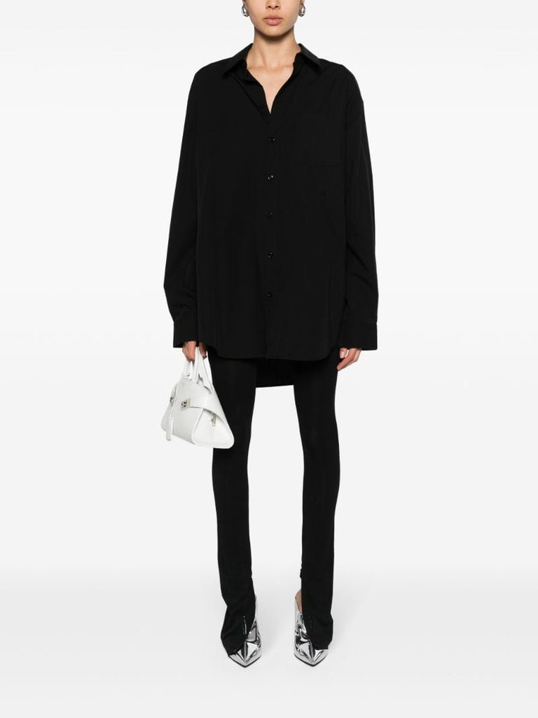 Black Long-sleeve Cotton Shirt