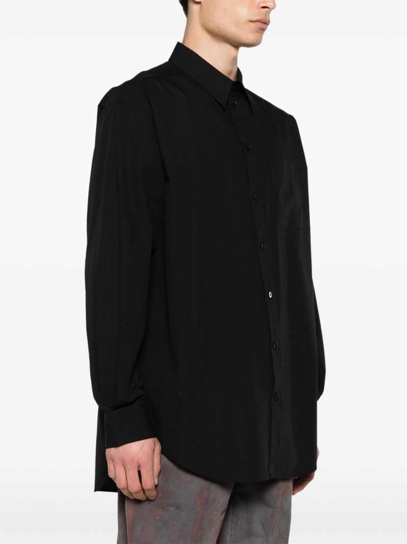 Black Long-sleeve Cotton Shirt