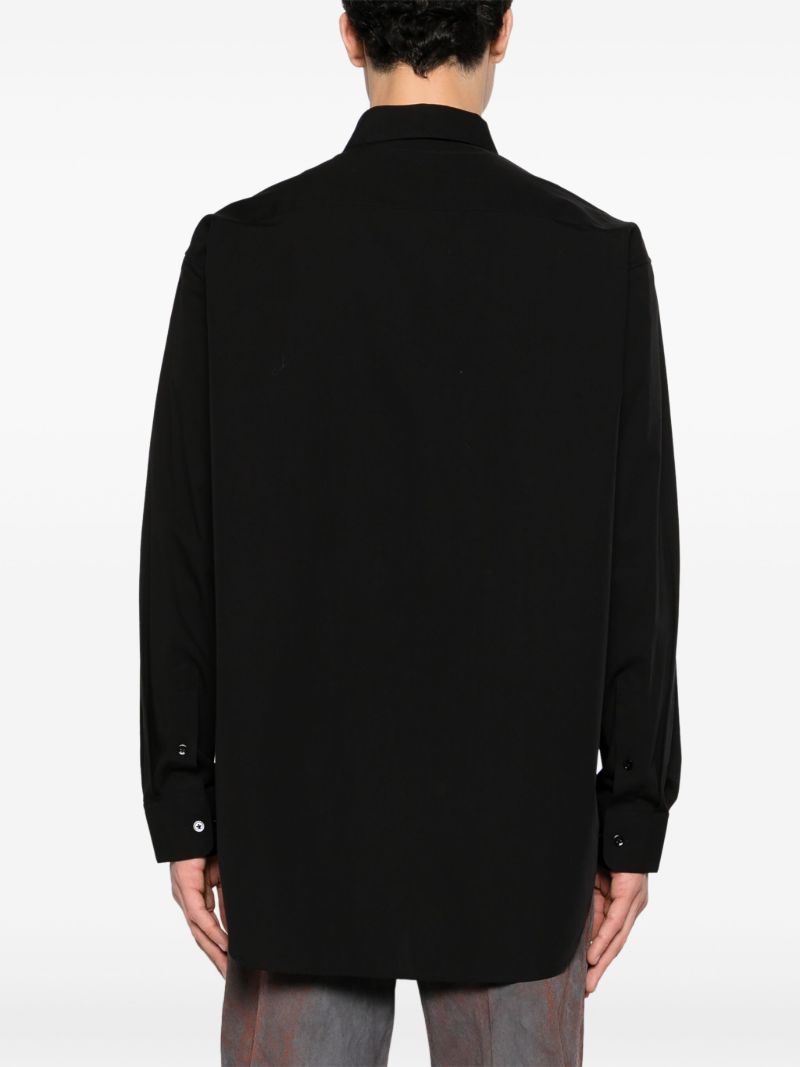 Black Long-sleeve Cotton Shirt