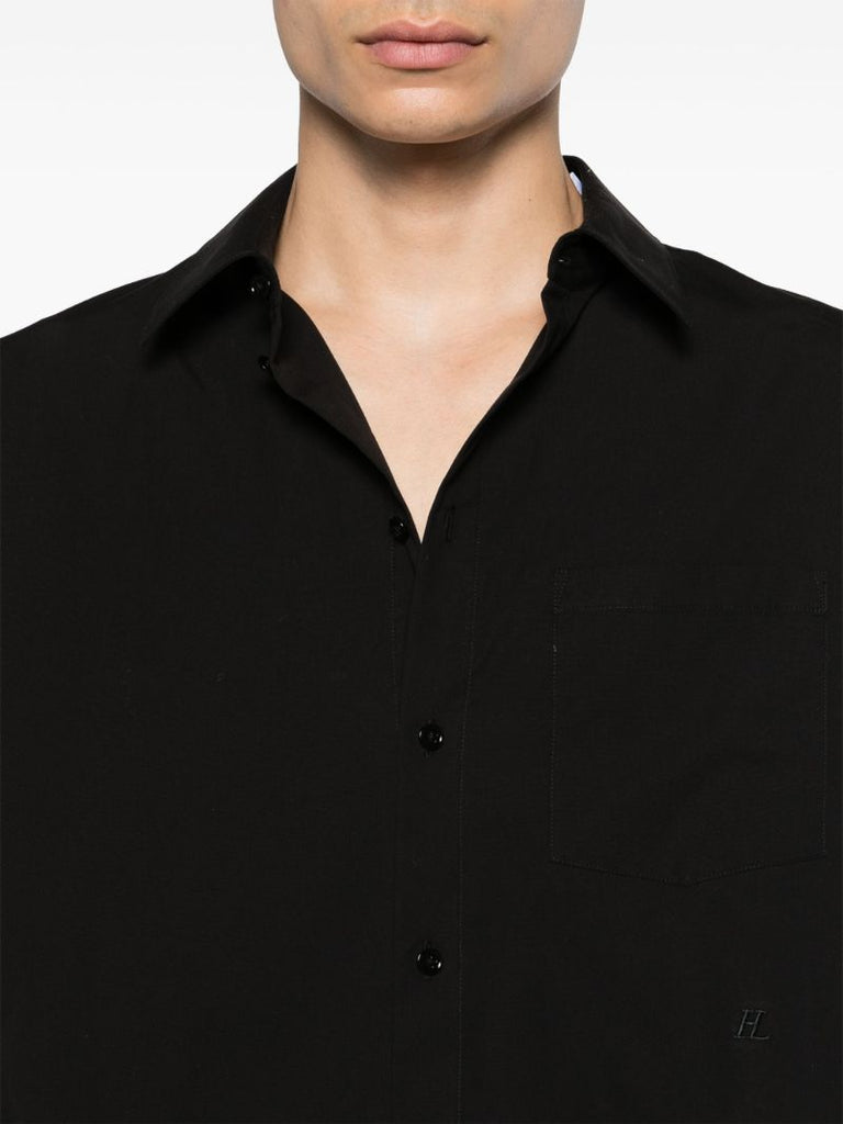 Black Long-sleeve Cotton Shirt