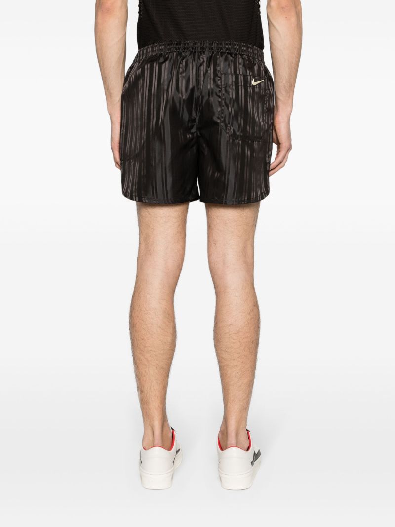 Shadow Brown Striped Shorts