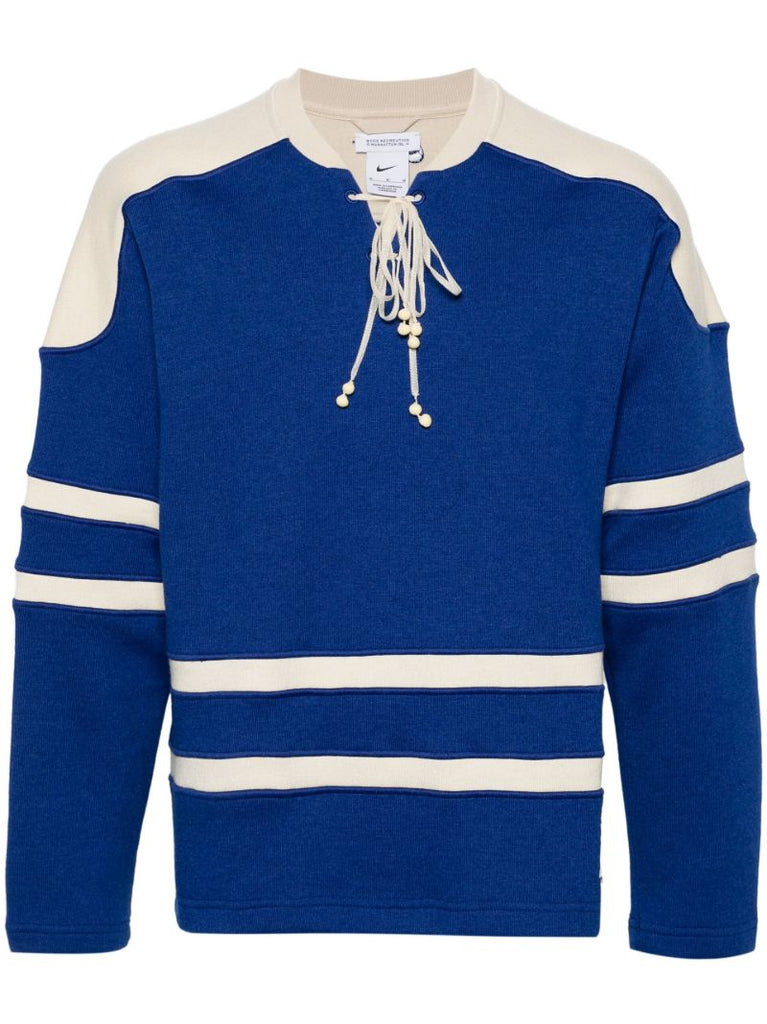Royal Blue Panelled Jumper