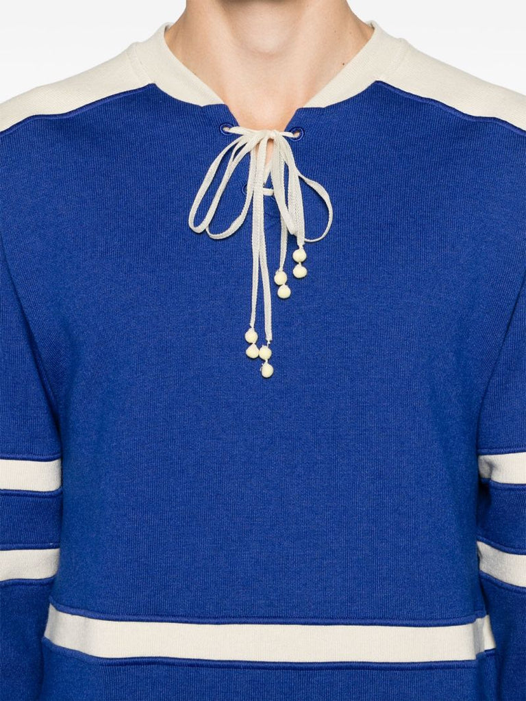 Royal Blue Panelled Jumper