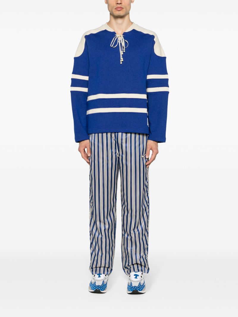 Royal Blue Panelled Jumper