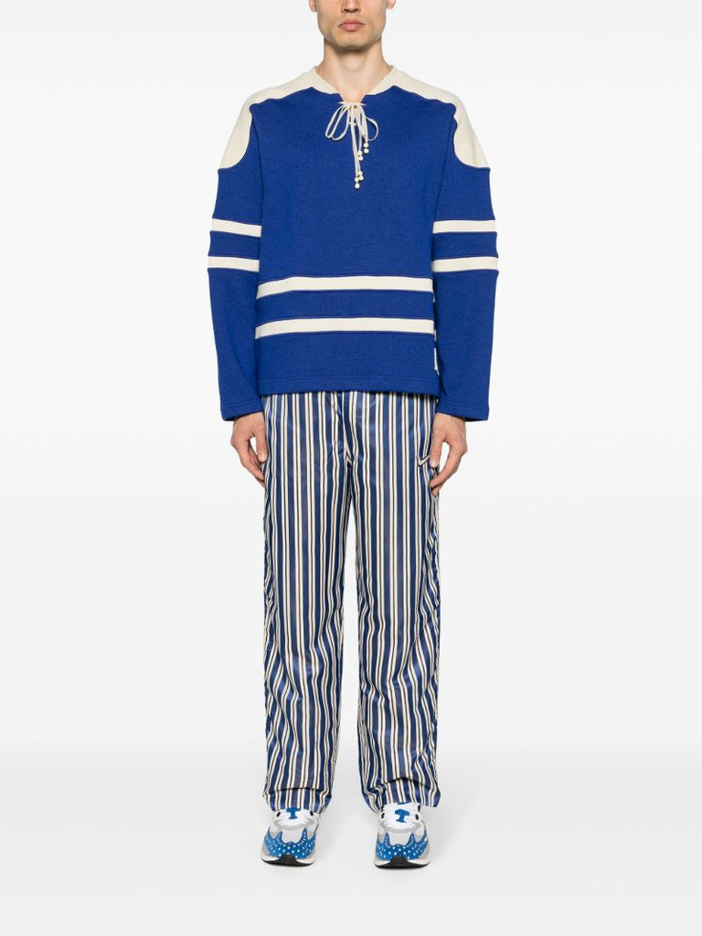 Royal Blue Panelled Jumper