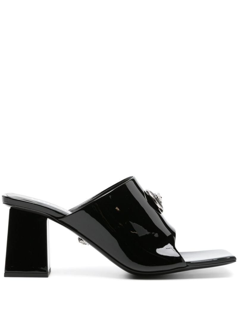 Black Medusa 70 Leather Mules