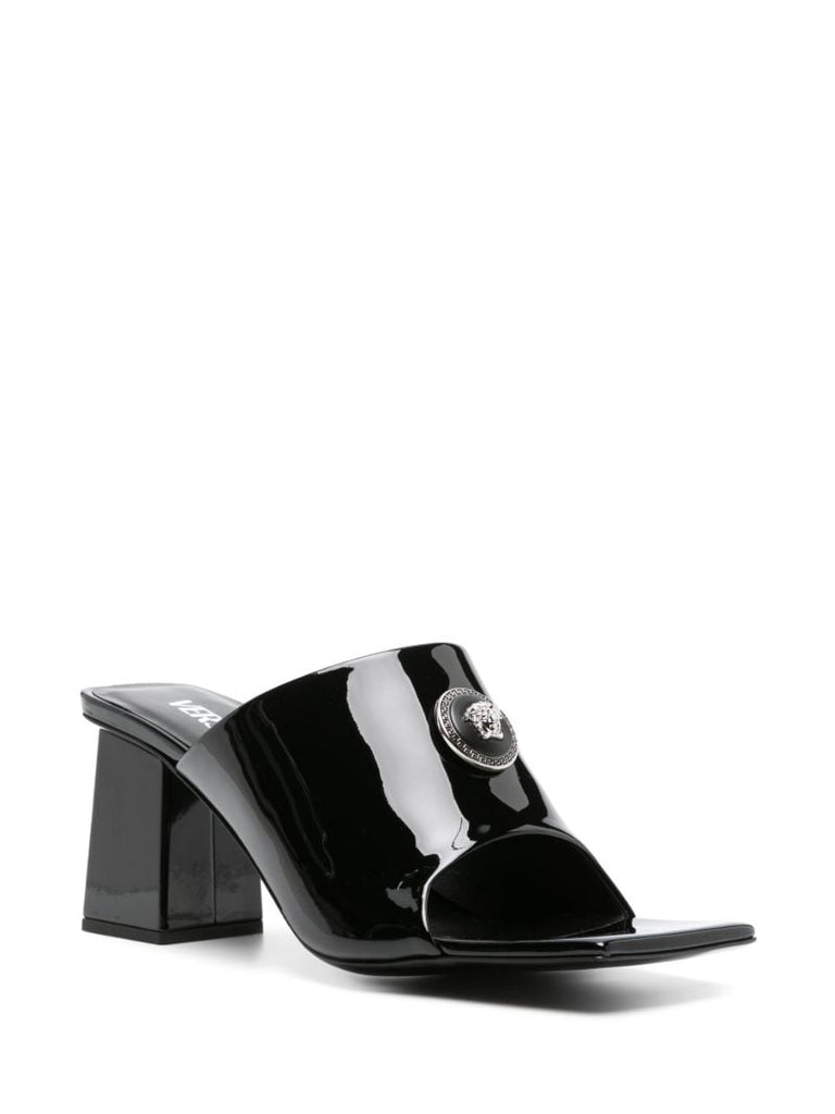 Black Medusa 70 Leather Mules