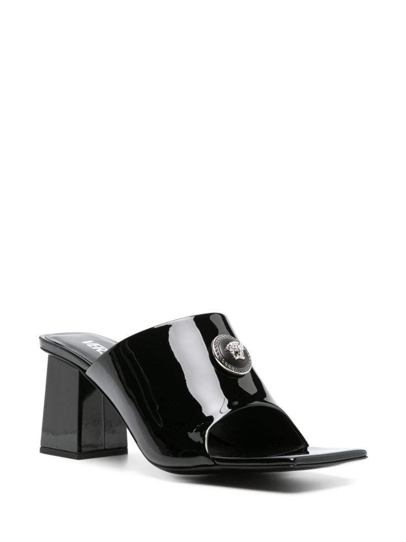 Black Medusa 70 Leather Mules