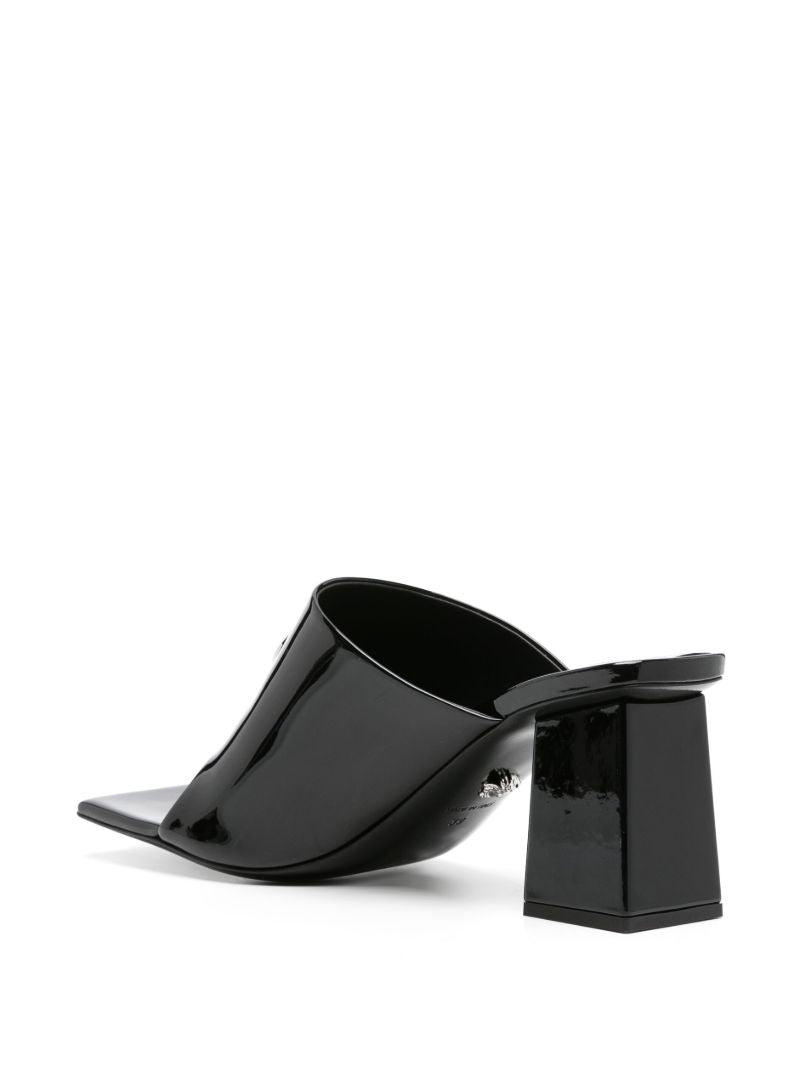 Black Medusa 70 Leather Mules