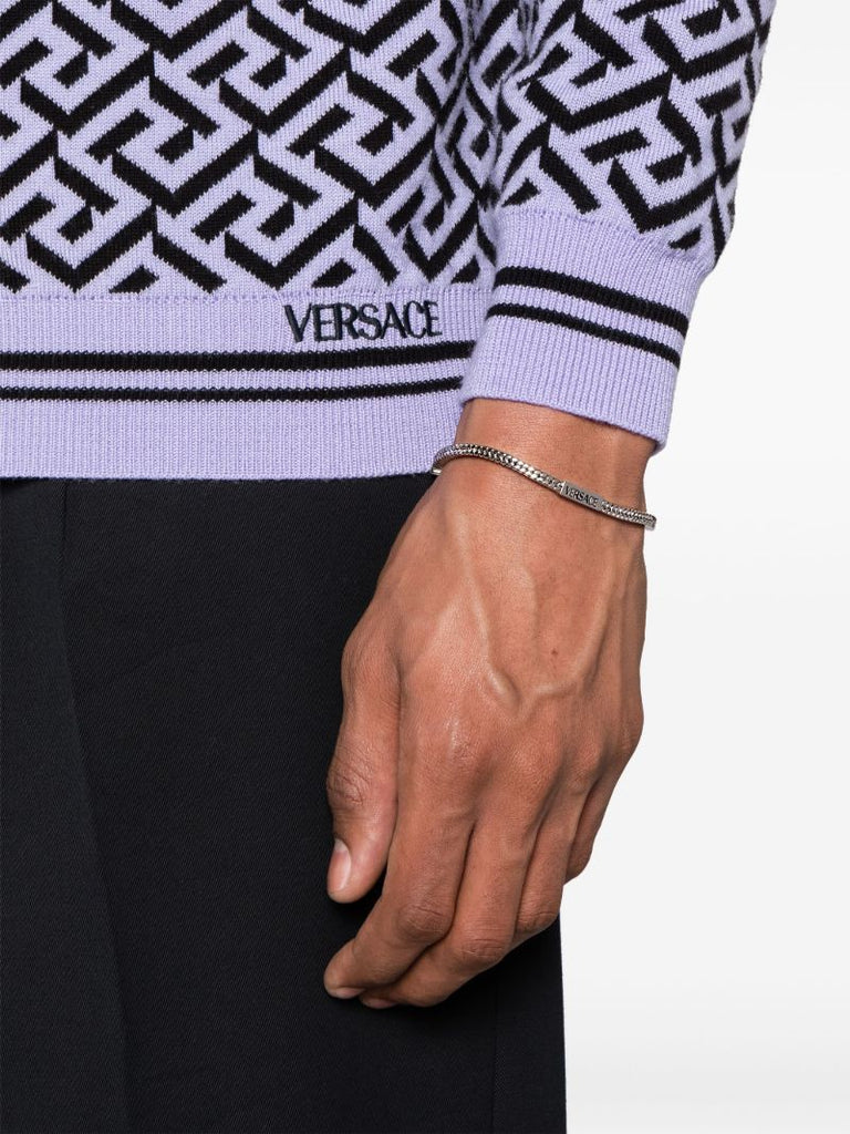 Silver-tone Snake-chain Bracelet