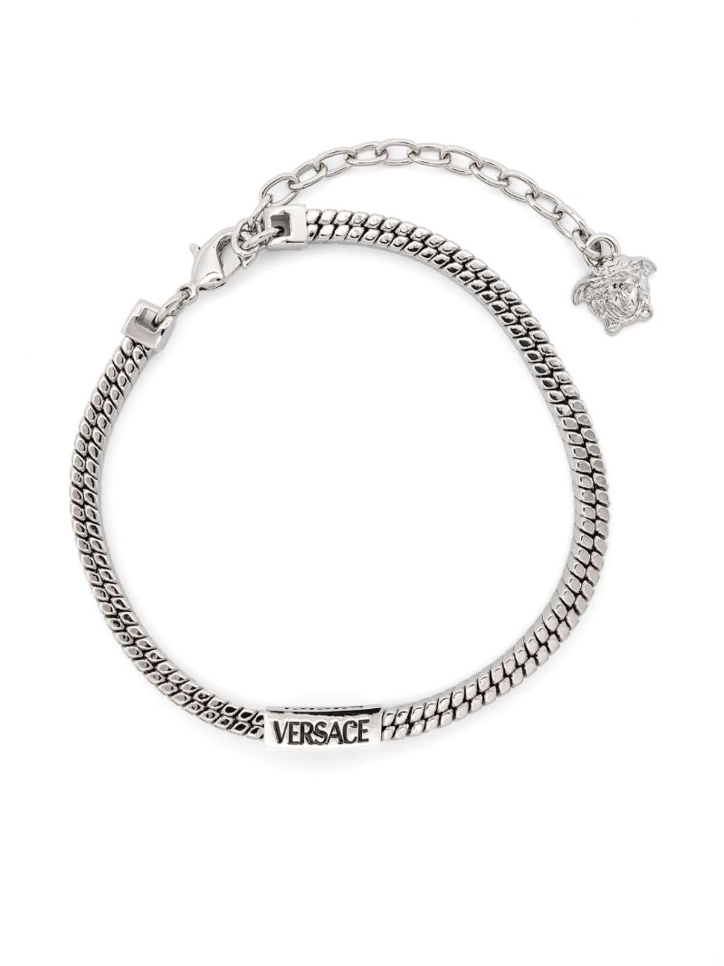 Silver-tone Snake-chain Bracelet