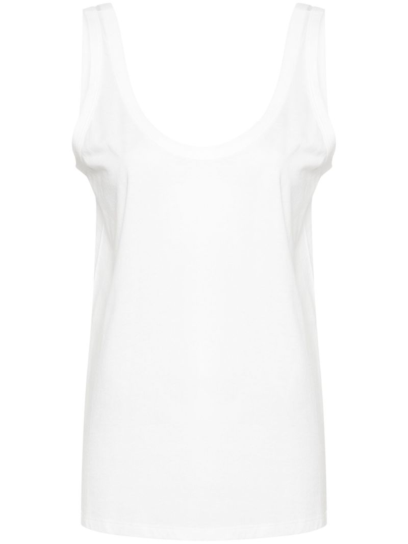 White Aika Cotton Tank Top