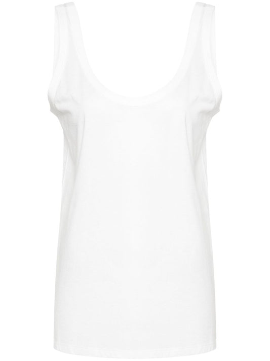 White Aika Cotton Tank Top