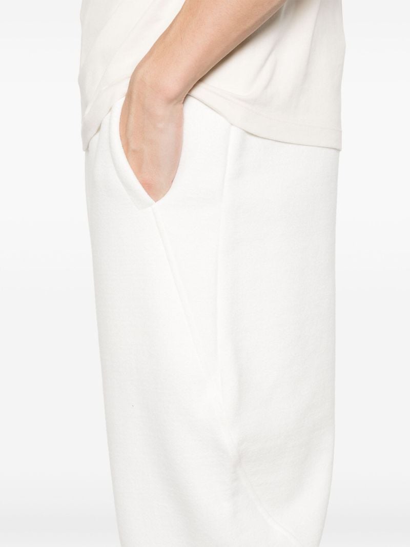 White Cropped Track Pants