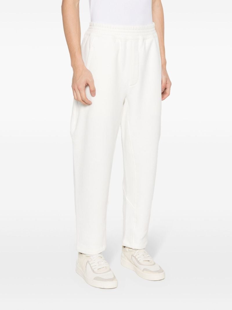White Cropped Track Pants