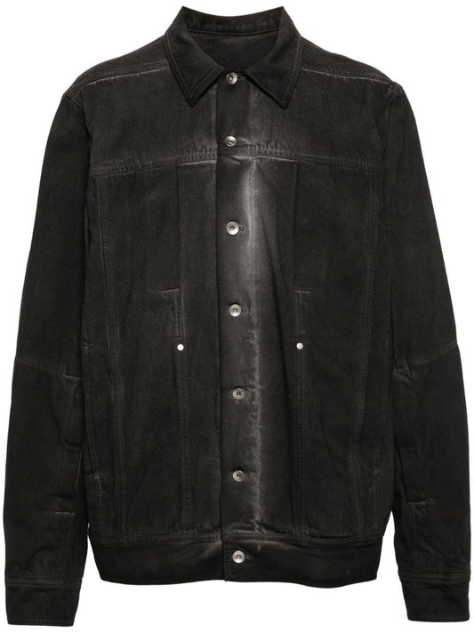 Black Washed Denim Jacket