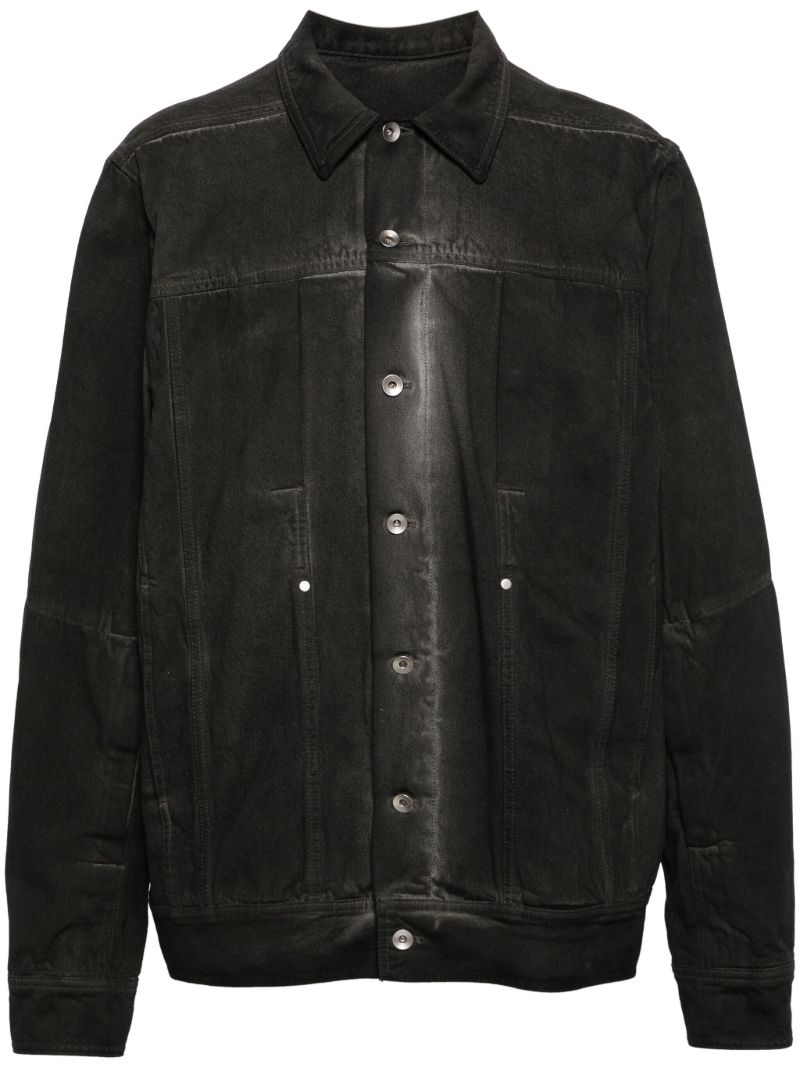 Black Washed Denim Jacket