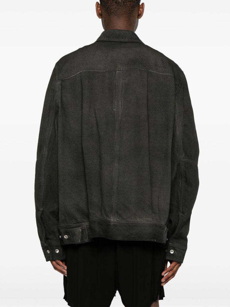 Black Washed Denim Jacket