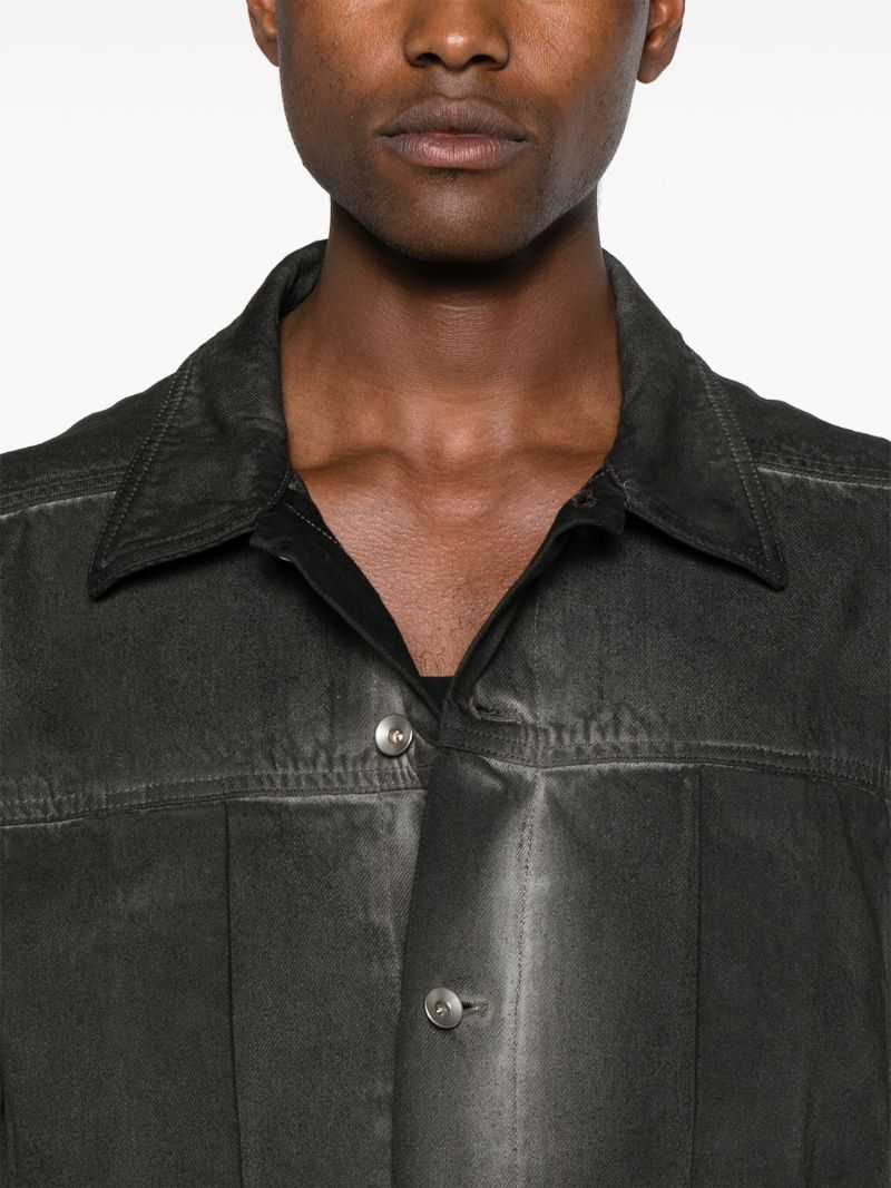 Black Washed Denim Jacket