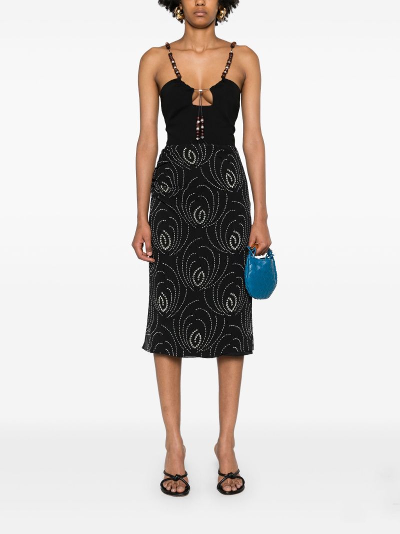 Black Solarte Embellished Top