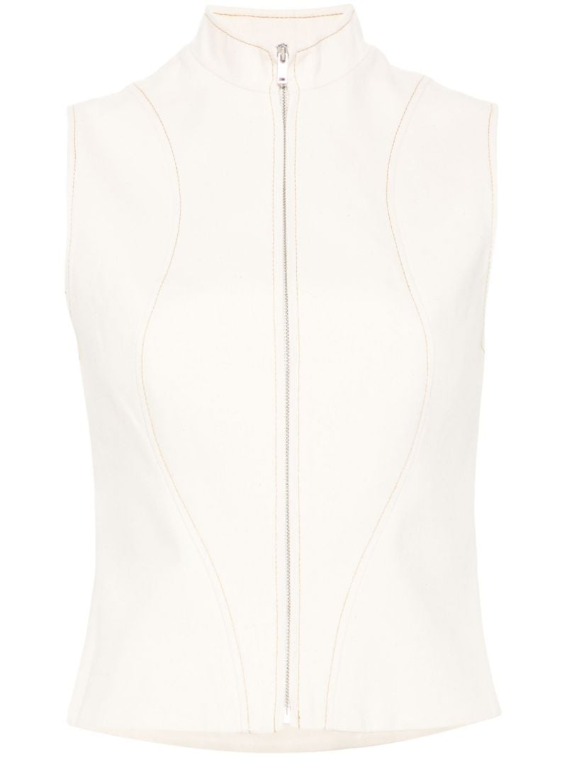 Zipped Tank Top