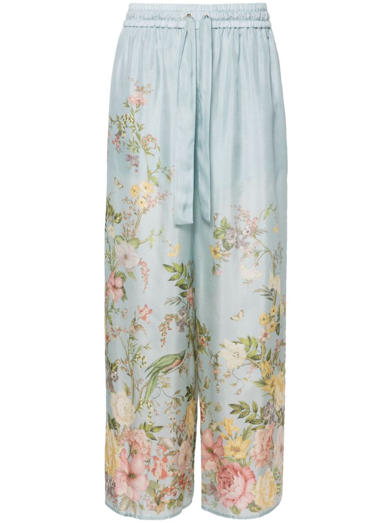 Blue Waverly Relaxed Trousers