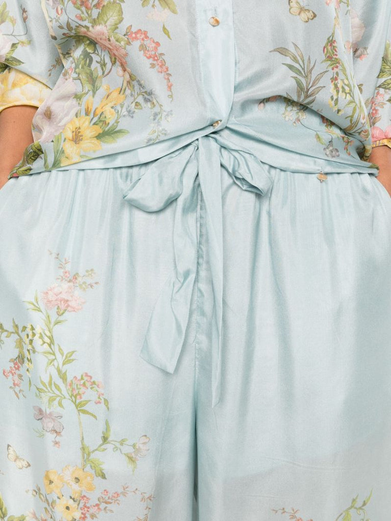 Blue Waverly Relaxed Trousers