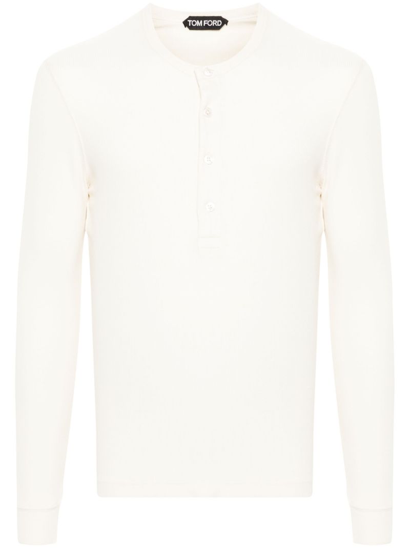 White Long-sleeve Lyocell T-shirt