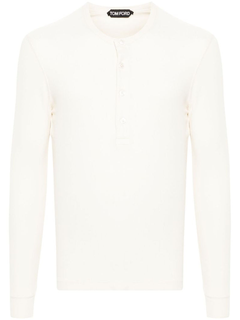 White Long-sleeve Lyocell T-shirt