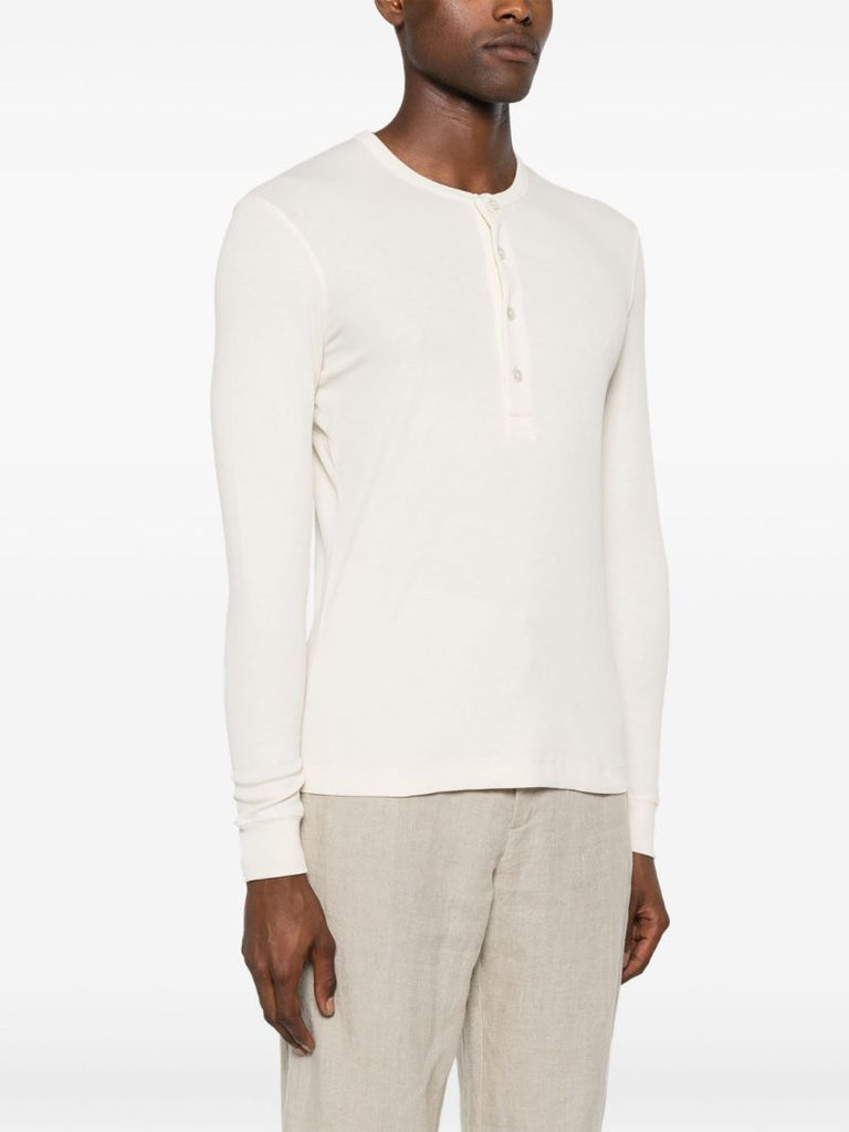 White Long-sleeve Lyocell T-shirt