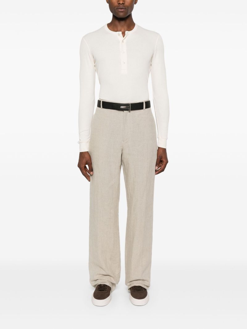 White Long-sleeve Lyocell T-shirt