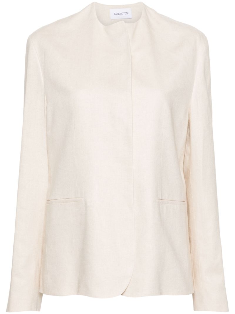 Neutral Erra Single-breasted Blazer