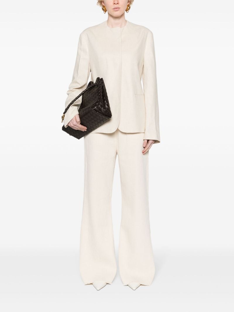 Neutral Erra Single-breasted Blazer
