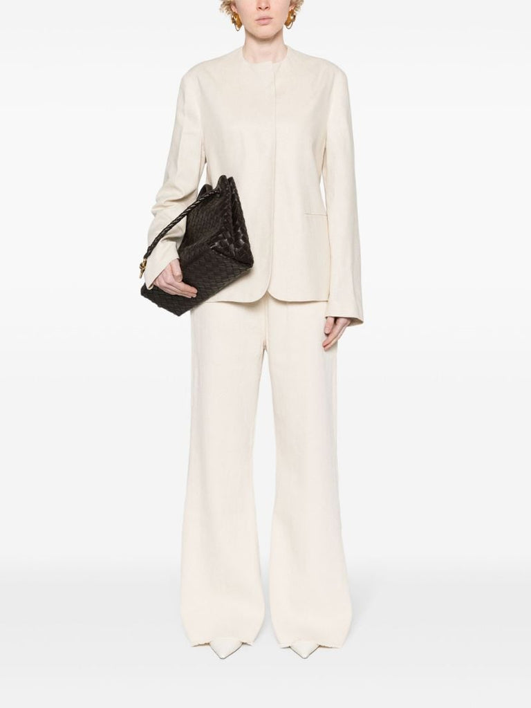 Neutral Erra Single-breasted Blazer
