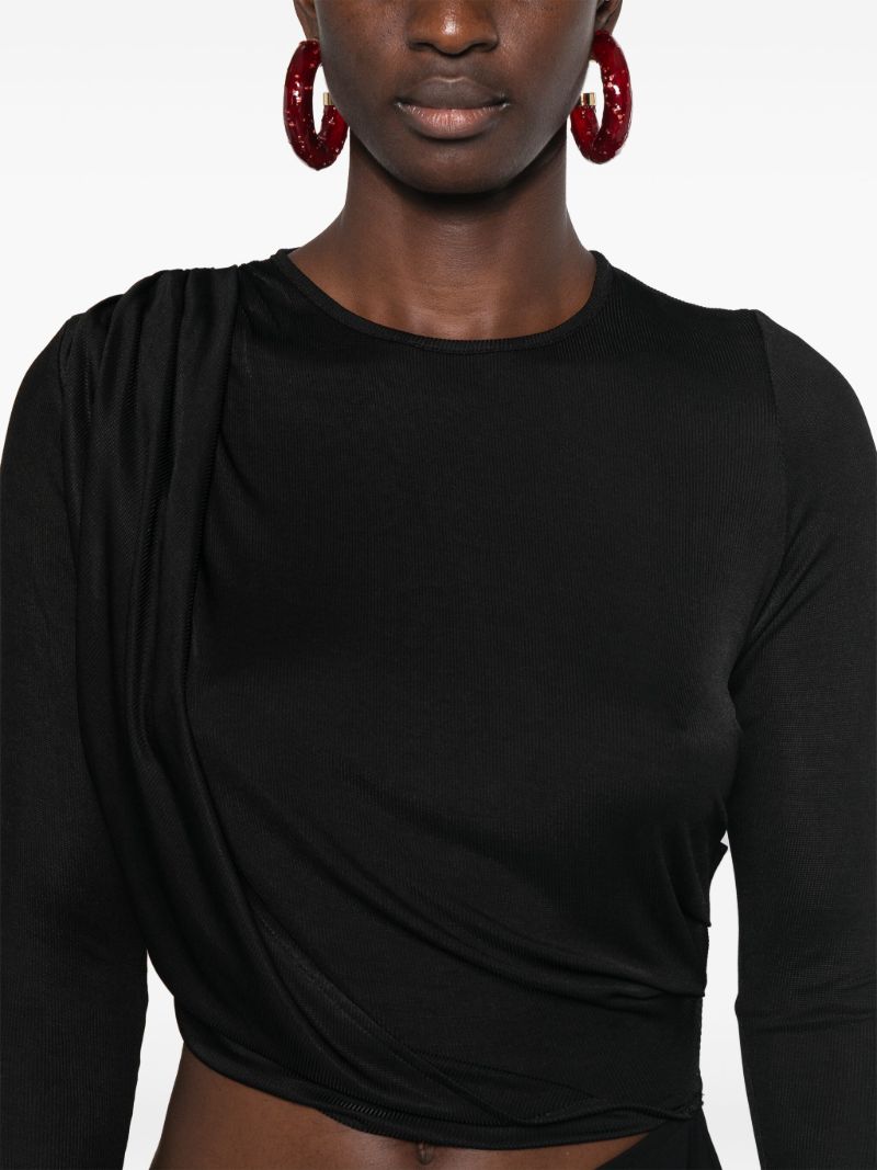 Ribbed Twist Mini Dress