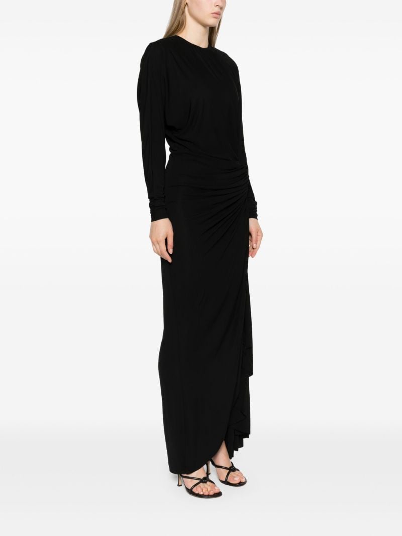 Black Helix Crystal Stone Gown