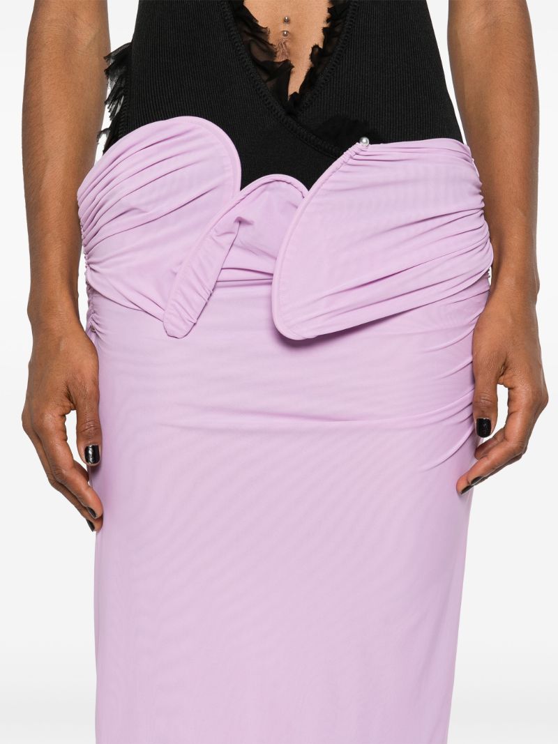 Pink Encompassed Midi Skirt